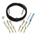 BOSS Solderless Pedalboard Cable Kit (BCK-12) 12 feet Plugs Black