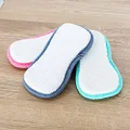 Minky Homecare M Cloth Cleaning Pad - Reusable Dual-Sided Microfiber Scrubber Sponges for Kitchen, Home - Green, Pink & Gray, Pack of 3
