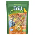 Trill Toppers Bird Treats, 20 Pack – Individual Pet Bird Food with Carrot, Peanut, Apple & Parsley toppings – Bird Seed disks with Millet, Canary Seeds, Pure Honey.