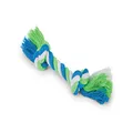 Kazoo 13725 Twisted Rope Knot Bone Dog Toy, Blue/Green Small