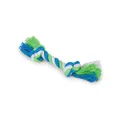 Kazoo 13725 Twisted Rope Knot Bone Dog Toy, Blue/Green Small