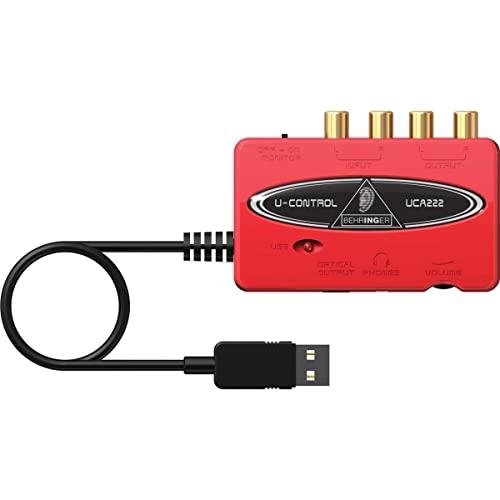Behringer UCA222 UCA222 Behringer U-Control UCA222 USB/Audio Interface with Digital Output, Red