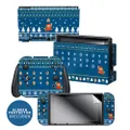 Controller Gear Nintendo Switch Skin & Screen Protector Set, Officially Licensed by Nintendo - Super Mario "Holiday Ugly Sweater" Switch Skin