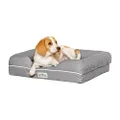 PetFusion Small Pet Bed w/ Solid 2.5" Memory Foam, Waterproof liner, YKK premium zippers. [Ultimate Lounge 25x20x5.5"; dog beds furniture also for cats]