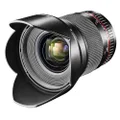 SAMYANG 882013 16/2.0 DSLR Canon EF Manual Focus Photo Lens, Wide Angle Lens, Black