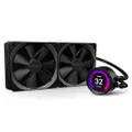 NZXT Kraken Z63 280mm - RL-KRZ63-01 - AIO RGB CPU Liquid Cooler - Customizable LCD Display - Improved Pump - Powered by CAM V4 - RGB Connector - AER P 140mm Radiator Fans (2 Included),Black