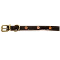 Rosewood Wag 'n' Walk Designer Oxblood Nylon Dog Collar, Brown, Medium