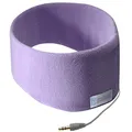 AcousticSheep SleepPhones Classic | Corded Headphones for Sleep, Travel, and More | The Original and Most Comfortable Headphones for Sleeping | Quiet Lavender - Fleece Fabric (Size M)