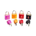 Korjo TSA Keyed 4-Pack Luggage Locks, Perfect for Travel, Included 4 Locks, Black