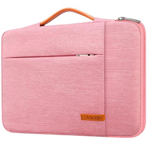 Lacdo 360° Protective Laptop Sleeve Case for 13 inch MacBook Air M5 A3449 (2026), M4 A3240 2025, M3 A3113 A2681 A2337 | 13" MacBook Neo A18 Pro A3404 (2026) | iPad Air/Pro 13 M5 Computer Bag, Peach