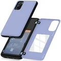 GOOSPERY Galaxy S20 Wallet Case with Card Holder, Protective Dual Layer Bumper Phone Case (Lilac Purple)