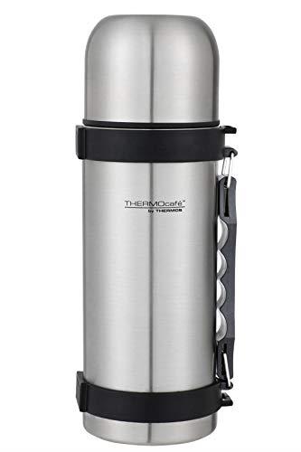 Thermos Thermocafe Stainless Steel Vacuum Insulated Flask, 1 Litre Capacity