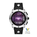 Diesel Men's Quartz Digital Watch smart Display and Leather Strap, DZT2014