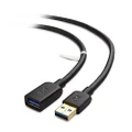 Cable Matters USB to USB Extension Cable (USB 3.0 Extension Cable) in Black 1.8m for Oculus Rift, HTC Vive, Playstation VR Headset and More