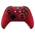 eXtremeRate Red Faceplate Cover, Soft Touch Front Housing Shell Case, Comfortable Soft Grip Replacement Kit for Xbox One X & One S Controller - Controller NOT Included