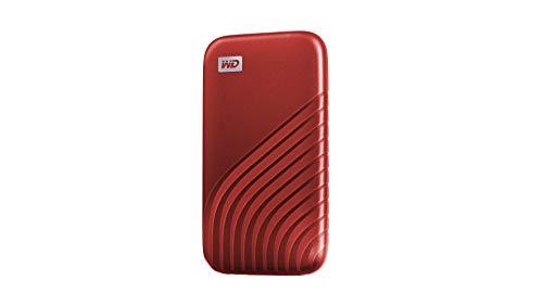 Western Digital My Passport™ SSD, 500GB, Red color, USB 3.2 Gen-2, 1050MB/s (Read) and 1000MB/s (Write)