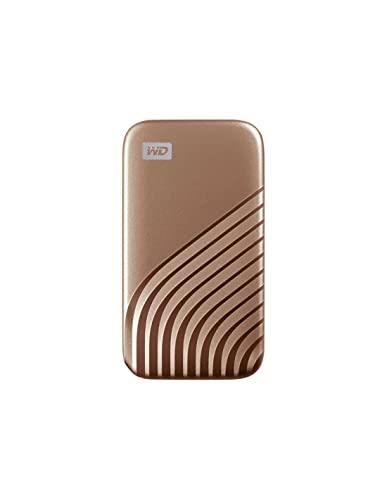Western Digital My Passport™ SSD, 500GB, Gold color, USB 3.2 Gen-2, 1050MB/s (Read) and 1000MB/s (Write)