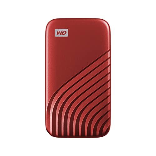 Western Digital My Passport SSD, 1TB, Red Color, USB 3.2 Gen-2, 1050MB/s (Read) and 1000MB/s (Write) (WDBAGF0010BRD)