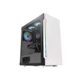 Thermaltake H200 TG White Tempered Glass Snow RGB Mid-Tower Chassis, CA-1M3-00M6WN-00