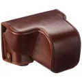MegaGear "Ever Ready" Genuine Leather Camera Case - Easy to Install, Tripod and Peripheral Friendly Accessory - Compatible with Sony Alpha A6300, A6000 (16-50 mm)