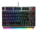 ASUS ROG Strix Scope TKL Wired Mechanical RGB Gaming Keyboard (Red Switches) for FPS Games, with Cherry MX Switches, Aluminum Frame, and Aura Sync Lighting