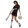 Secret Wishes Women's Friday The 13th Cheerleader Corset Style Costume, Multi, Small
