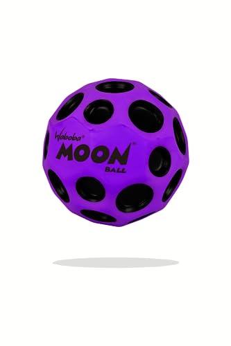 Waboba Moon Ball-Bounces Out of This World-Original Patented Design-Craters Make Pop Sounds When It Hits The Ground-Easy to Grip, Colour-Purple