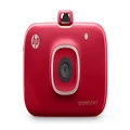 HP Sprocket 2-in-1 Portable Photo Printer & Instant Camera, Print Social Media Photos on 2x3 Sticky-Backed Paper - Red (2FB98A)