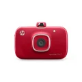 HP Sprocket 2-in-1 Portable Photo Printer & Instant Camera, Print Social Media Photos on 2x3 Sticky-Backed Paper - Red (2FB98A)