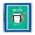 Headlineview A4 2 Ring Binder, 2cm Rings, with customiseable Front Cover Window and Spine Insert, Holds up to 120 Sheets – Portrait – Blue (1851)
