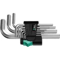 Wera 950/9 Hex-Plus Metric Chrome-Plated L-Key Wrench 9-Pieces Set