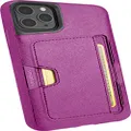 Smartish iPhone 11 Pro Max Wallet Case - Wallet Slayer Vol. 2 [Slim Protective Kickstand] Credit Card Holder (Silk) - Purple Reign