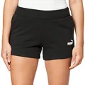 PUMA Women's ESS Sweat Shorts TR, Cotton Black, L