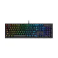 Corsair K60 RGB PRO Low Profile Mechanical Gaming Keyboard (Cherry MX Low Profile Speed Keyswitches: Linear and Rapid, Slim Durable Aluminum Frame,Customisable Per-Key RGB Backlighting) Black, Cherry Mx Speed (CH-910D018-NA)