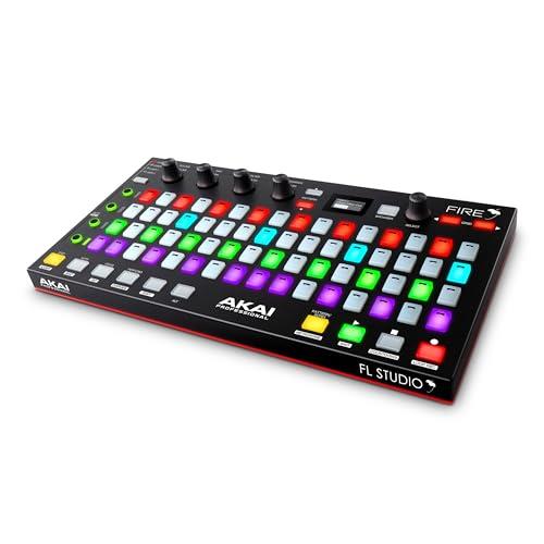 AKAI Professional Fire (Controller Only) – USB MIDI Controller for FL Studio with 64 pad RGB Clip, Drum Pad Matrix