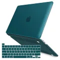 IBENZER MacBook Pro 13 Inch Case 2019 2018 2017 2016 Release A2159 A1989 A1706 A1708, Soft Touch Hard Case Shell Cover for Apple MacBook Pro 13.3 with/Without Touch Bar, Quezhal Green, MMP13T-QUGN+1