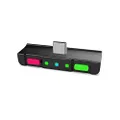 HomeSpot Bluetooth 5.0 Audio Transmitter Adapter USB C Connector APTX Low Latency for NSwitch™ Lite Accessories Compatible with AirPods PS4 Bose Sony and Bluetooth Headphones Neon Green & Neon Pink