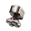 Skull Shaver Pitbull Platinum PRO Electric Razor - Wet/Dry 4 Head 4d Cordless USB Rechargeable Rotary Shaver