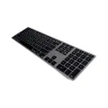 Matias Wireless Aluminum Keyboard Space Gray, FK418BTB, Silver