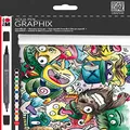 Graphix Aqua Brush Markers - Mega Mash Set 12
