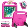 LEDNICEKER Kids Case for New iPad 9.7 2018/2017 - Built-in Screen Protector Light Weight Shock Proof Handle Friendly Convertible Stand Kids Case for New iPad 9.7 2017/2018 (ipad 5&6) - Rose
