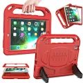 LEDNICEKER Kids Case for New iPad 9.7 2018/2017 - Built-in Screen Protector Light Weight Shock Proof Handle Friendly Convertible Stand Kids Case for New iPad 9.7 2017/2018 (ipad 5&6) -Red