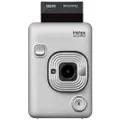 Instax Fujifilm Mini LiPlay Hybrid Instant Camera and Printer (Stone White)