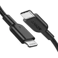 Anker USB C to Lightning Cable [3ft MFi Certified] Powerline II for iPhone 13 13 Pro 12 Pro Max 12 11 X XS XR 8 Plus, AirPods Pro, Supports Power Delivery (Charger Not Included) (Black)