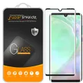 (2 Pack) Supershieldz for Huawei (P30 Pro) Tempered Glass Screen Protector, (Full Cover) (3D Curved Glass) Anti Scratch, Bubble Free (Black)