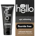 Hello Products - Fluoride-Free Whitening Toothpaste with Activated Charcoal Fresh Mint + Coconut Oil - 4 oz.