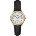 Timex Women's Easy Reader 25mm Watch, Black/Gold-Tone, One Size, Core Easy Reader