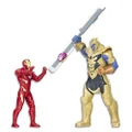 Marvel Avengers - Iron Man vs Thanos Battle Set - Infinity War Movie Inspired - Hero Vision Compatible - Kids Toys - Ages 4+