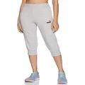 PUMA Women's ESS Capri Sweat Pants TR, Light Gray Heather, XL