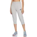 PUMA Women's ESS Capri Sweat Pants TR, Light Gray Heather, XL